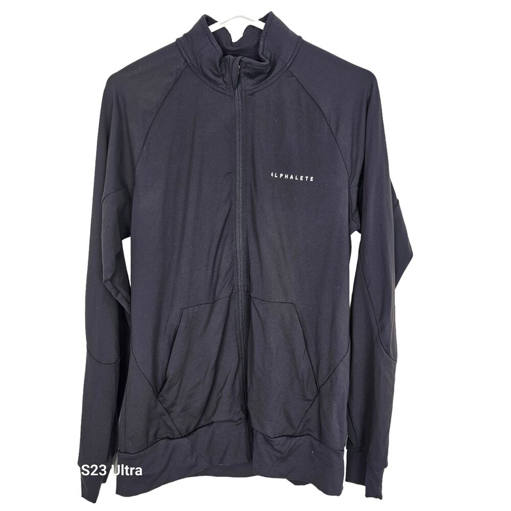 Alphalete Jacket Zip Up Jacket Athletic Jacket Running Jacket Men M Black